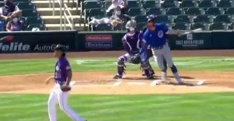 Bryant had a two-run double in the first inning
