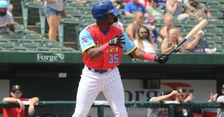Canario is an elite prospect for ther Cubs (Photo via Casey McDonald)