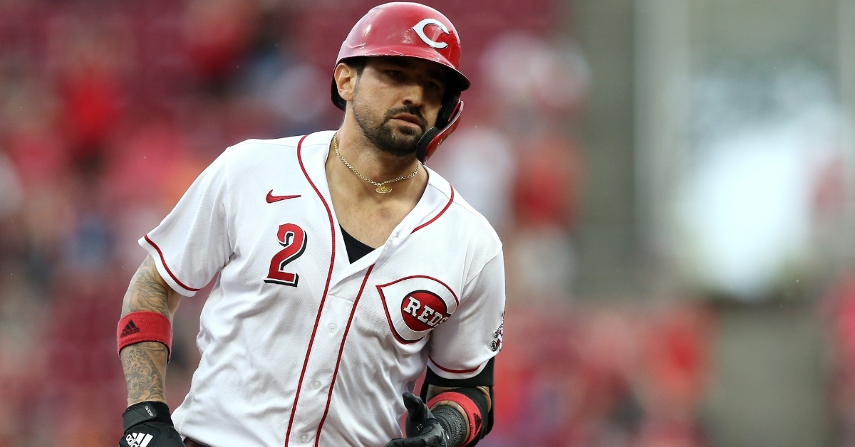 Now a member of the Reds, Nicholas Castellanos made a splash with the Cubs in 2019. (Credit: Kareem Elgazzar / The Enquirer via Imagn Content Services, LLC)