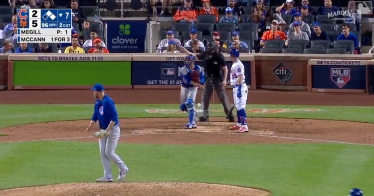 Willson Contreras made Pete Alonso pay for seemingly doubting his arm by picking him off for the final out of the seventh inning.