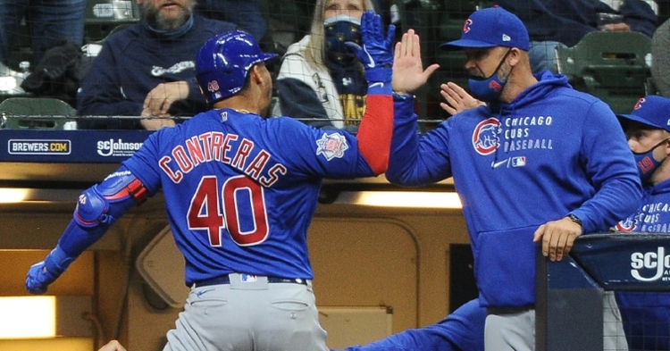Contreras was excited after his go-ahead homer (Michael McCloone - USA Today Sports)