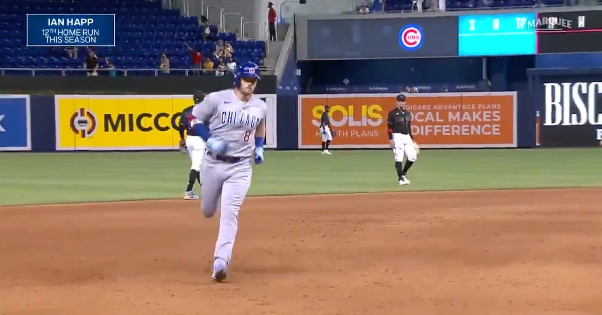 Not long after Frank Schwindel powered out on a lengthy round-tripper at LoanDepot Park, Ian Happ hit a moonshot of his own. 