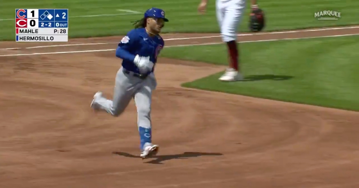Ottawa, Illinois, native Michael Hermosillo walloped a lengthy two-run homer in his first start with the Cubs.