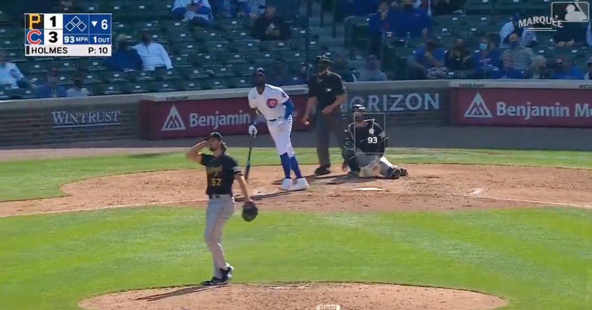 Jason Heyward smashed a 423-foot solo bomb in the sixth inning on Saturday.