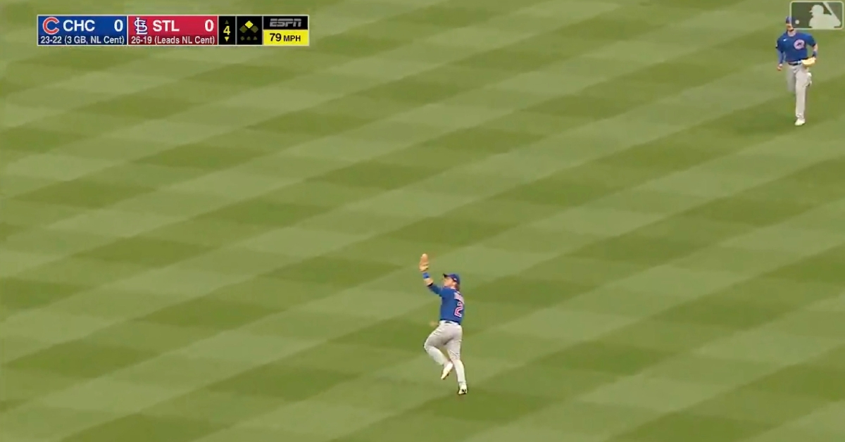 Nico Hoerner secured a leaping snag on the outfield grass and subsequently doubled off Harrison Bader at second base.