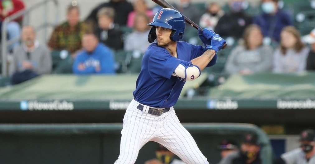 Miller had three hits yesterday (Photo courtesy: Iowa Cubs)