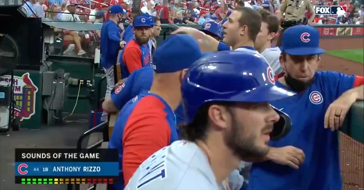 While Anthony Rizzo was likely joking about wanting nachos, eating a greasy snack in the midst of a game is something the jokester would do.