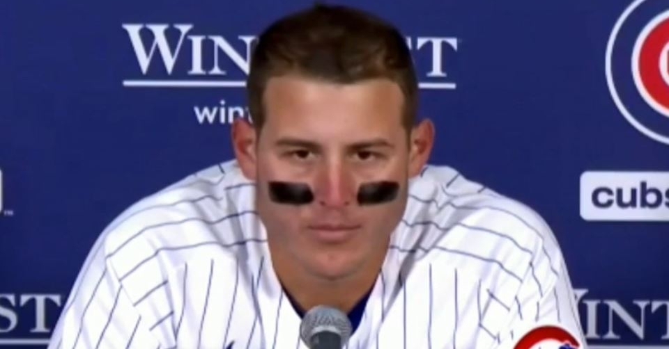 Rizzo speaking to reporters after the loss