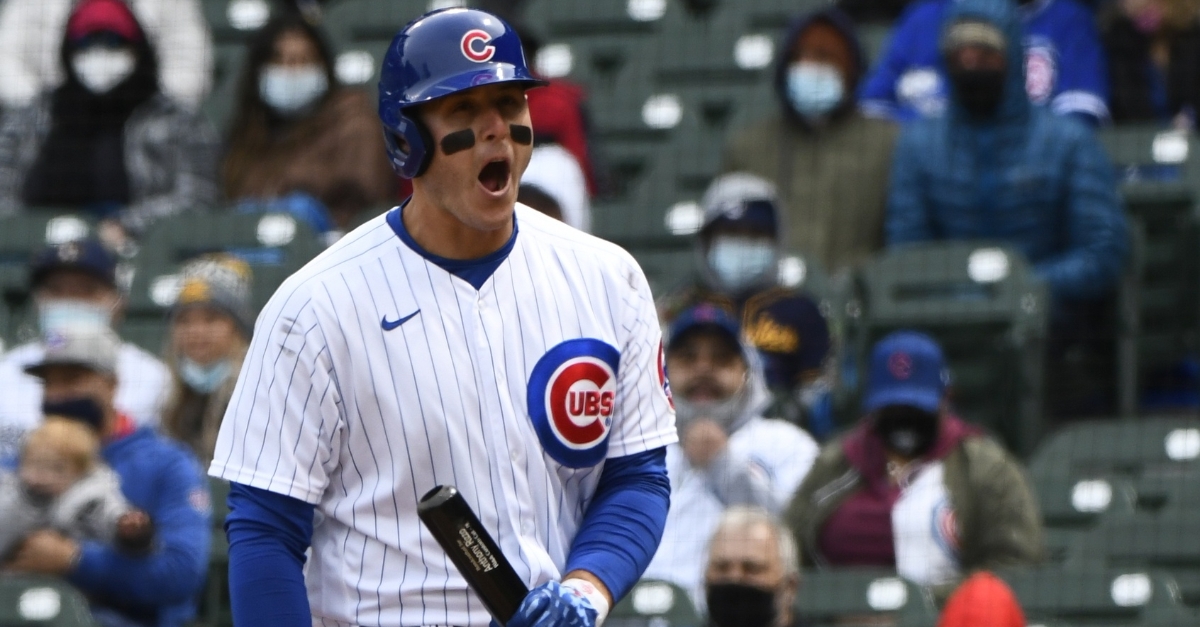 Rizzo is leading off today's game (Matt Marton - USA Today Sports)