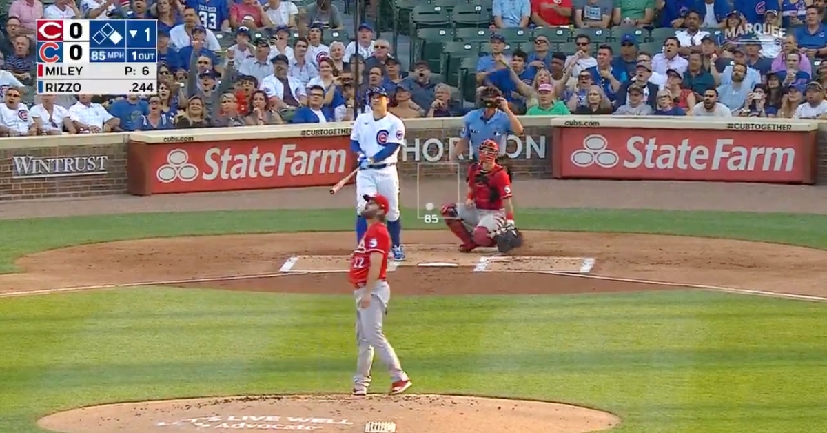 On the day after he moved into sole possession of sixth place on the Cubs' all-time home run leaderboard, Anthony Rizzo went yard again.