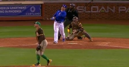 Anthony Rizzo hit his third homer of spring on Wednesday night
