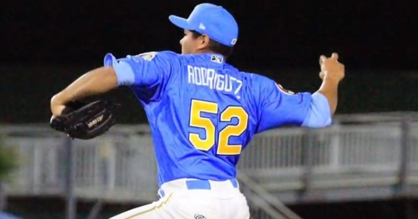 Rodriguez is a promising prospect with a 99 MPH fastball (Courtesy - Pelicans)