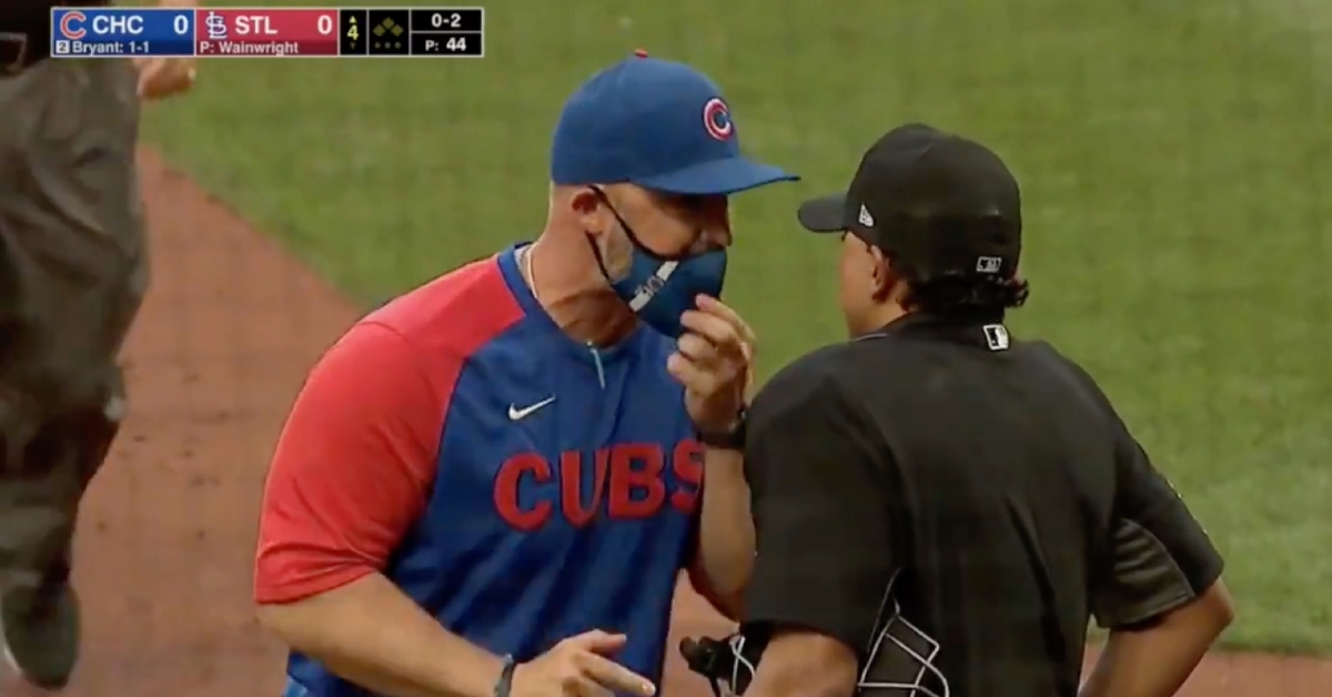 WATCH: David Ross Has Advice for a Rookie Umpire After He Got