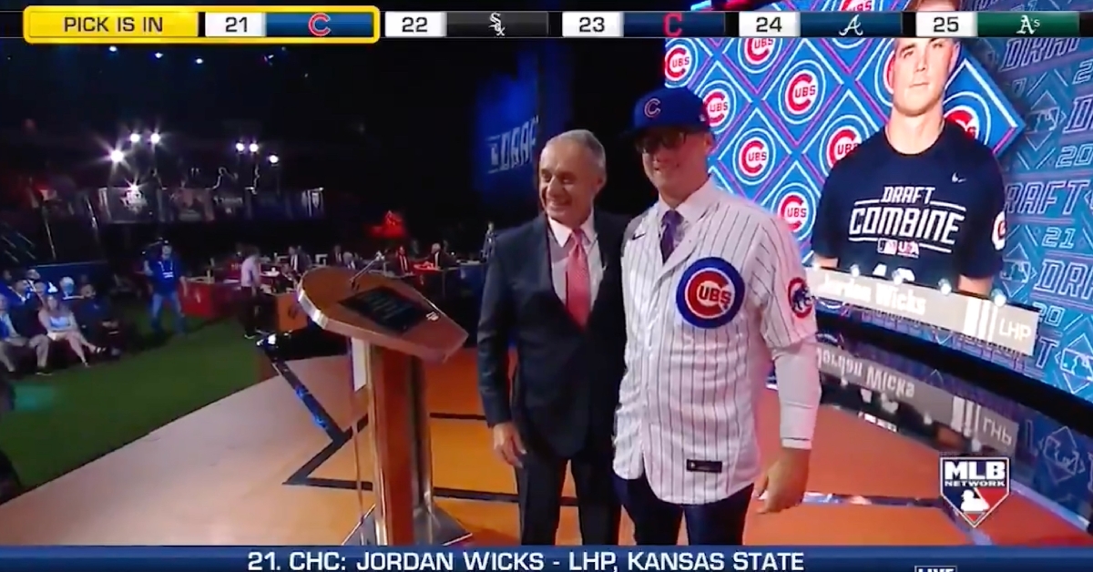With their first pick in the 2021 MLB Draft, the Cubs selected left-handed pitcher Jordan Wicks at No. 21 overall.