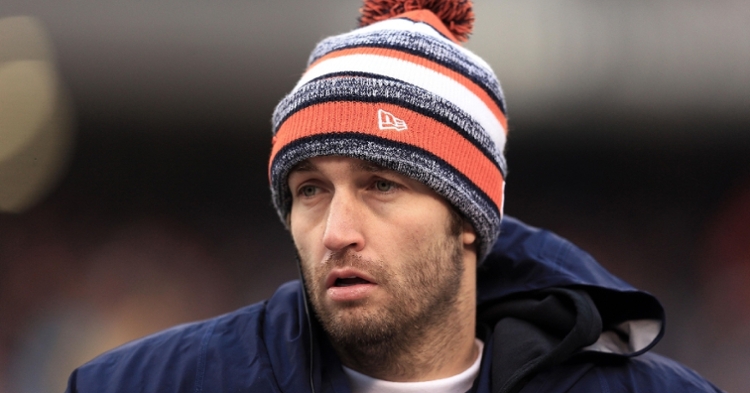 Apparently, Jay Cutler's tweets criticizing school mask mandates resulted in the former Bear being dropped by Uber Eats. (Credit: Andrew Weber-USA TODAY Sports)