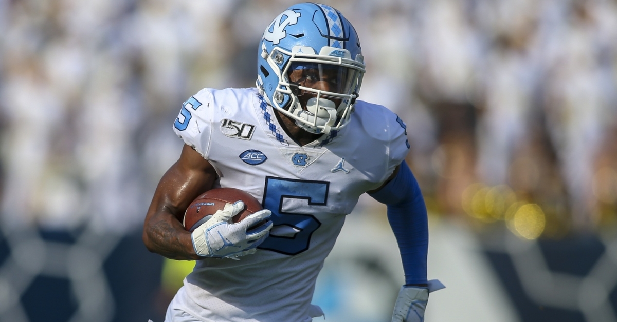 A second-team All-ACC wide receiver in 2019, Dazz Newsome was a star wideout and return specialist at UNC. (Credit: Brett Davis-USA TODAY Sports)