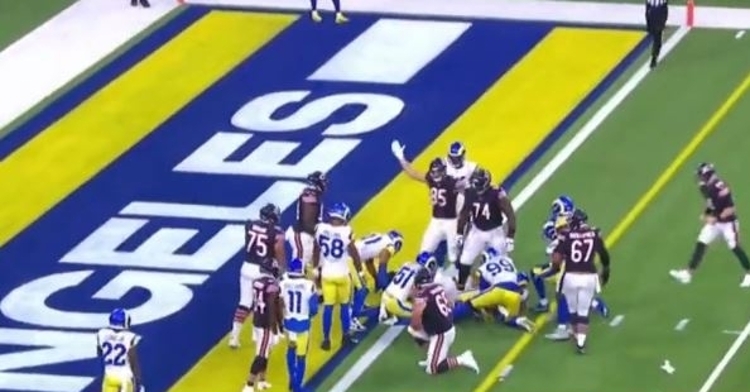 Aaron Donald wasn't able to keep Montgomery from the endzone