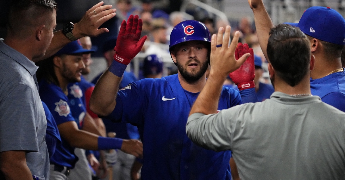 David Bote cleared waivers and was sent to Iowa (Jasen Vinlove - USA Today Sports)