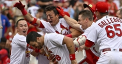 Cardinals walk-off Cubs in game one of doubleheader