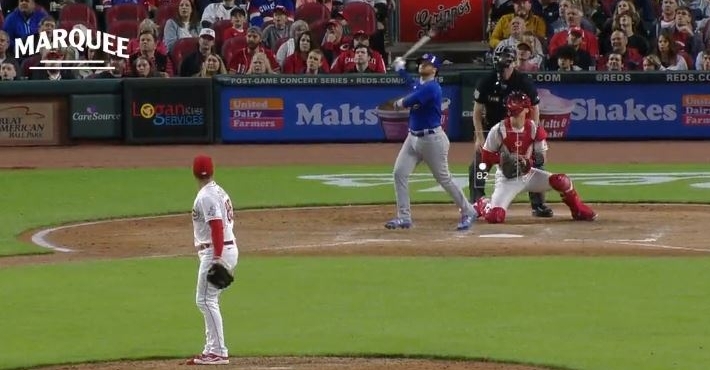 Happ never leaves Cincy without a dinger