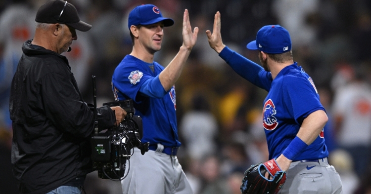 The Cubs were all smiles after the impressive road win (Orlando Ramirez - USA Today Sports)