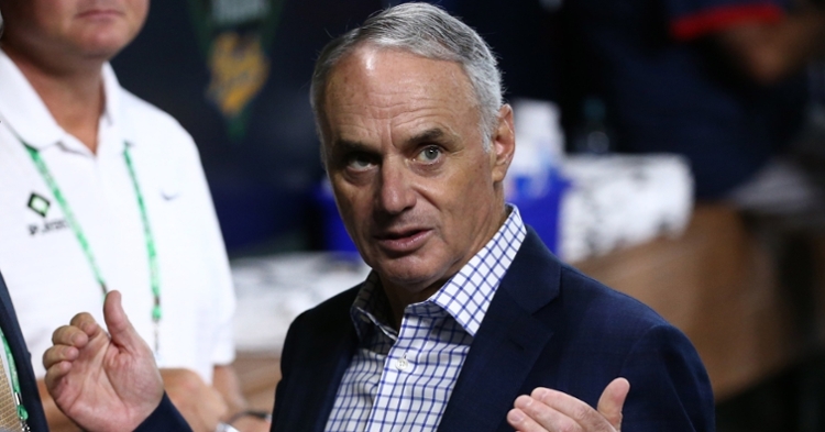 Manfred hopes to work it out with the MLBPA (Troy Taormina - USA Today Sports)