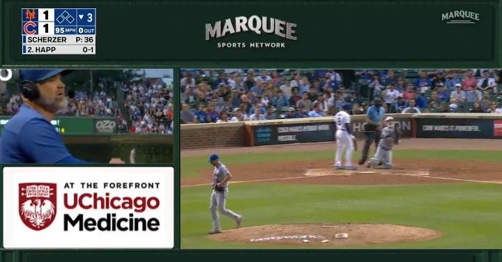 WATCH: Ian Happ ejected while David Ross was being interviewed on TV
