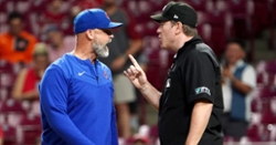 WATCH: David Ross goes off on umpires, gets ejected against Reds