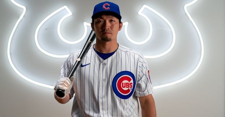 Suzuki gets the start in right field (Photo via Cubs Twitter)
