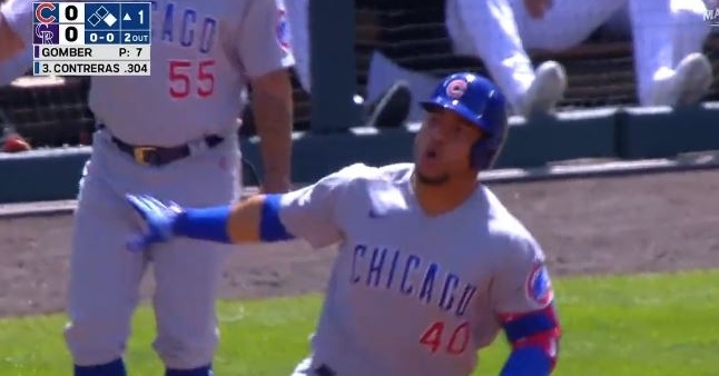 Contreras got the Cubs on the board early on Easter Sunday