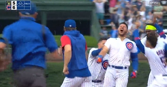 Contreras with his second walk-off hit of his career