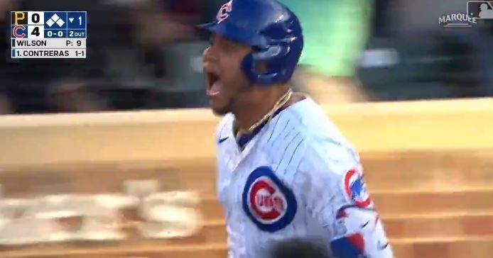 Contreras was thrilled after his homer