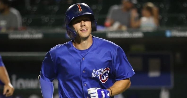 Young cranked two homers in the I-Cubs win (Photo via Iowa Cubs)