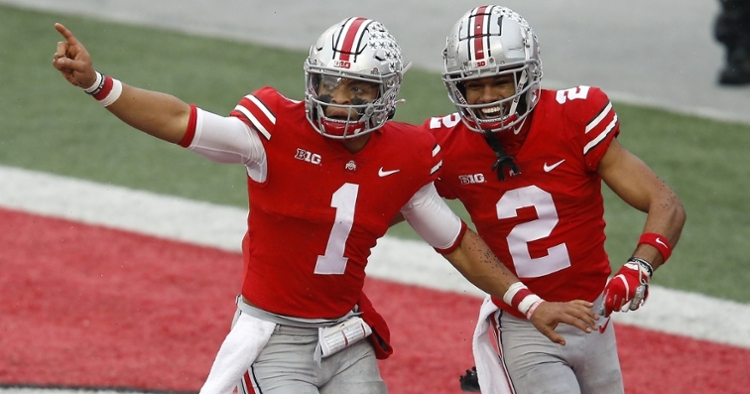 Fields and Olave were a dynamic duo at Ohio State (Joseph Maiorana - USA Today Sports)