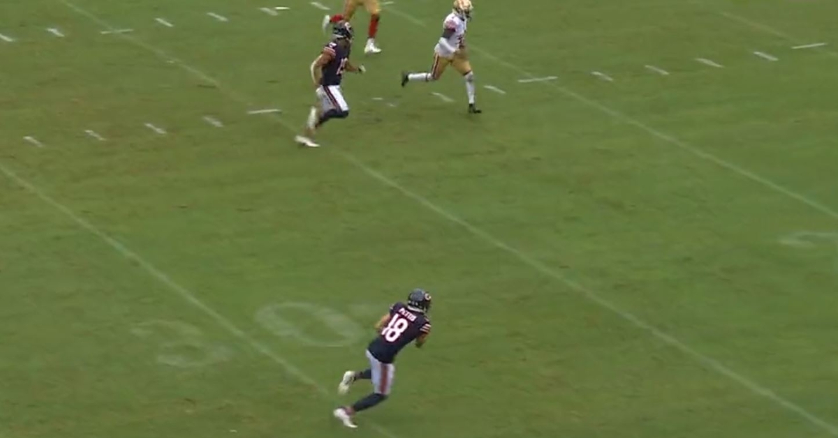 Pettis was wide open on the long touchdown