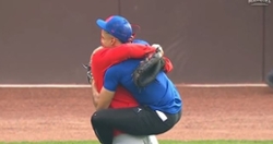 WATCH: Christopher Morel, Wilson Contreras embrace each other in pregame
