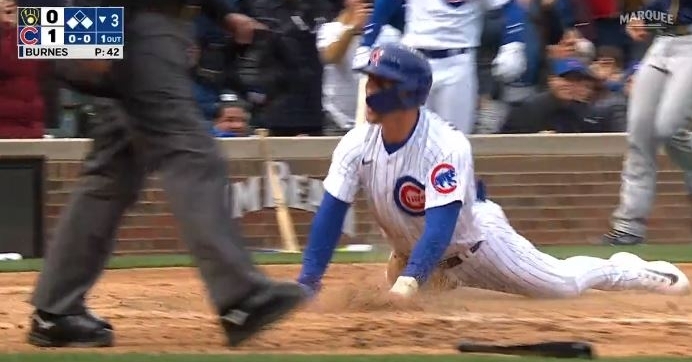 WATCH: Dansby Swanson with first Cubs RBI of 2023