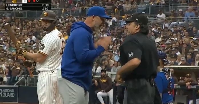 WATCH: David Ross ejected after being fed up with umpire's calls