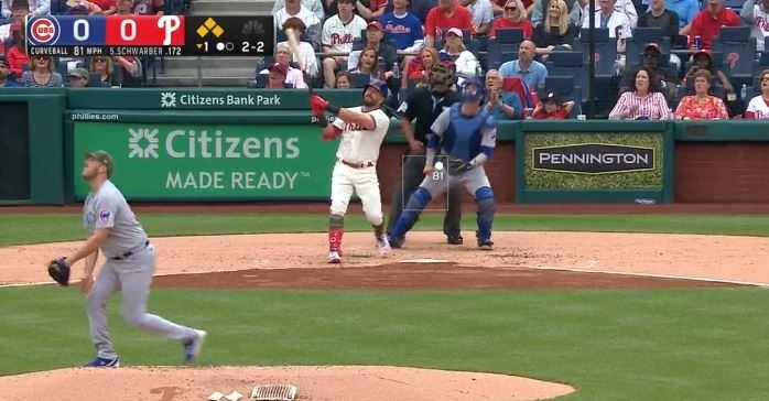 WATCH: Kyle Schwarber crushes grand slam against Cubs