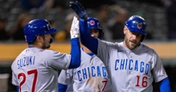 Wisdom crushes two homers in blowout win over Athletics
