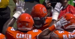 WATCH: Justin Fields with touchdown run against Bucs